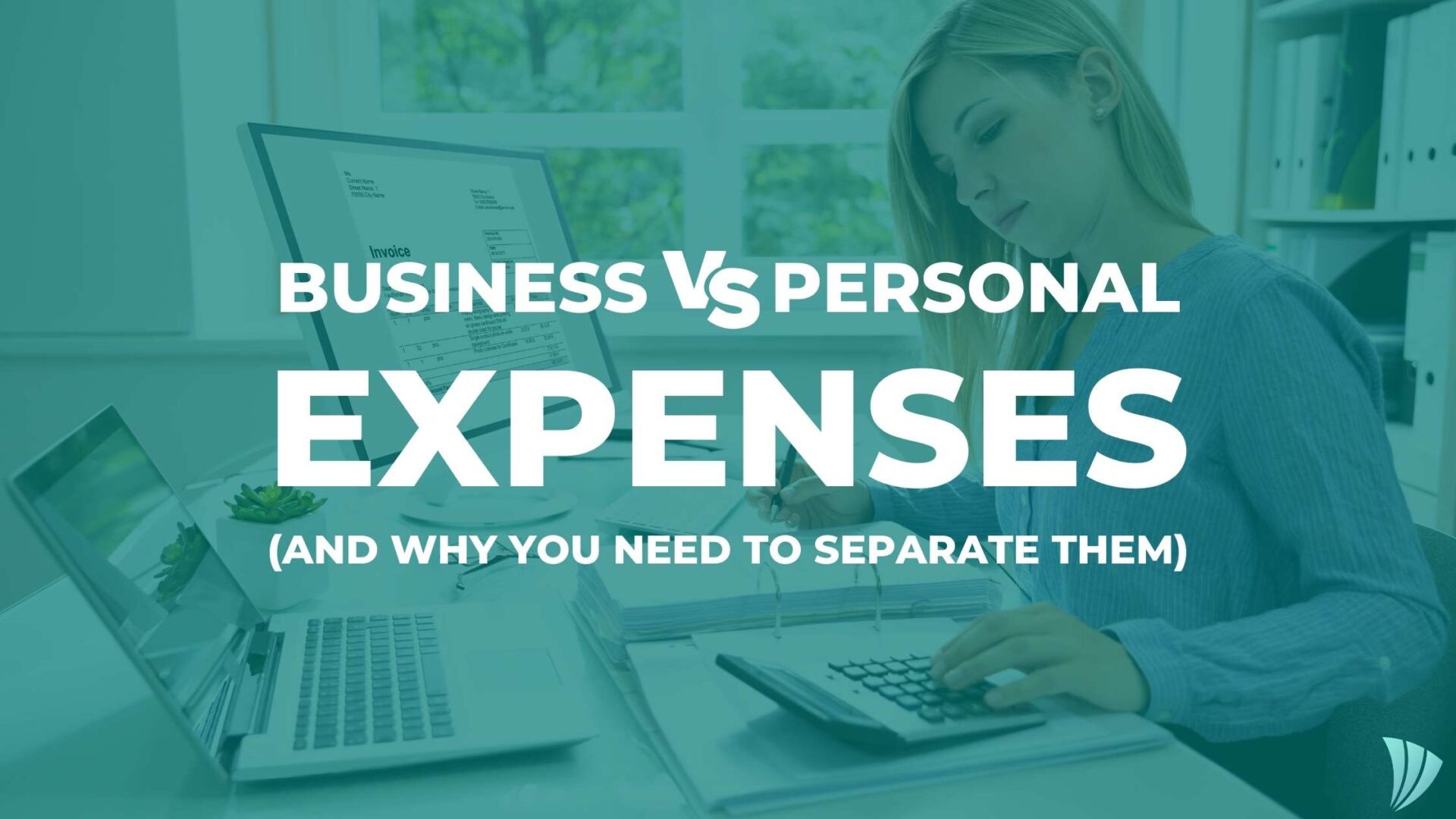 A business professional reviewing financial documents, highlighting the importance of separating business vs personal expenses.